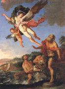 CAMPI, Giulio Neptune Pursuing Coronis oil on canvas